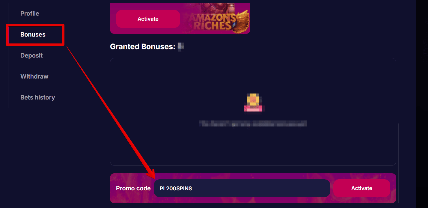 piaty krok aktywacji bonusu bez depozytu od nv kasyno