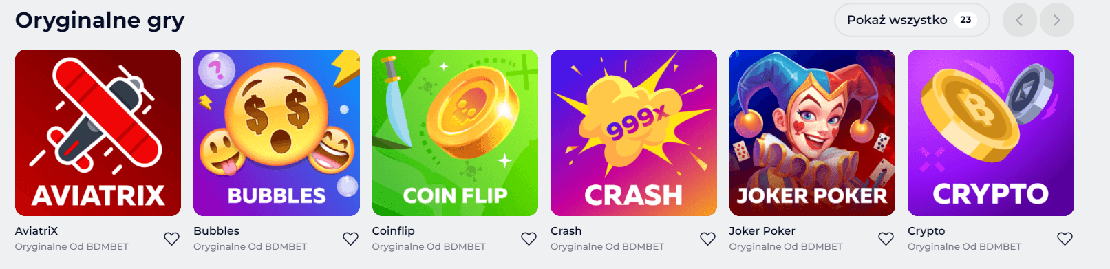 Bdmbet unikalne gry w kasynie