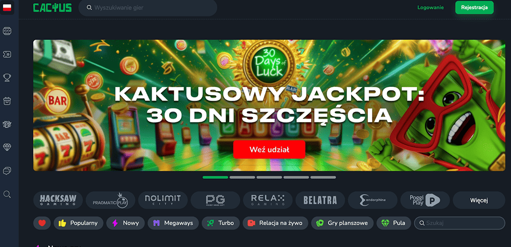 cactus casino strona internetowa