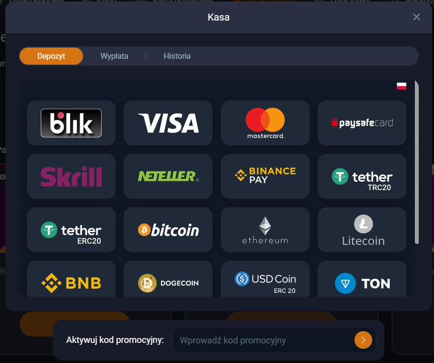 dokonaj kwalifikujacego depozytu