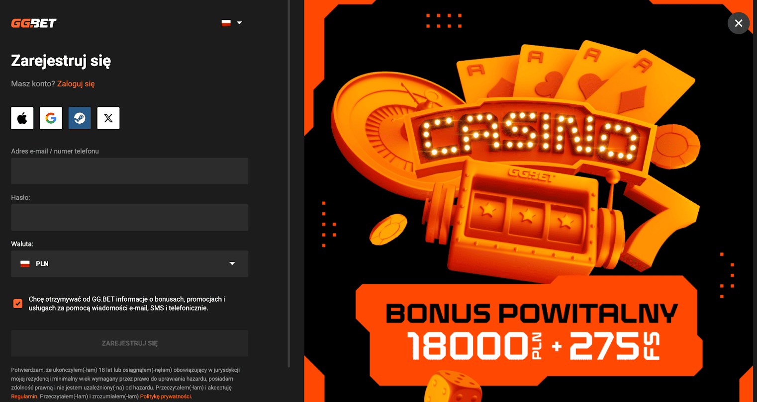 ggbet rejestracja