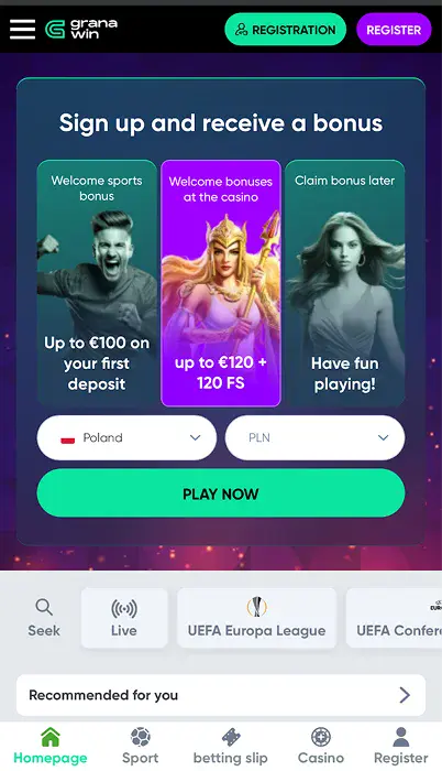 granawin casino strona internetowa