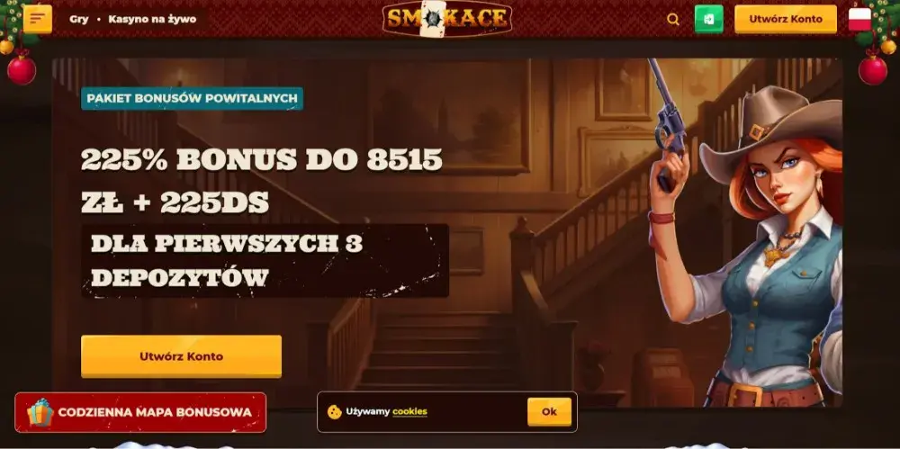 rejestracja konta w smokace casino