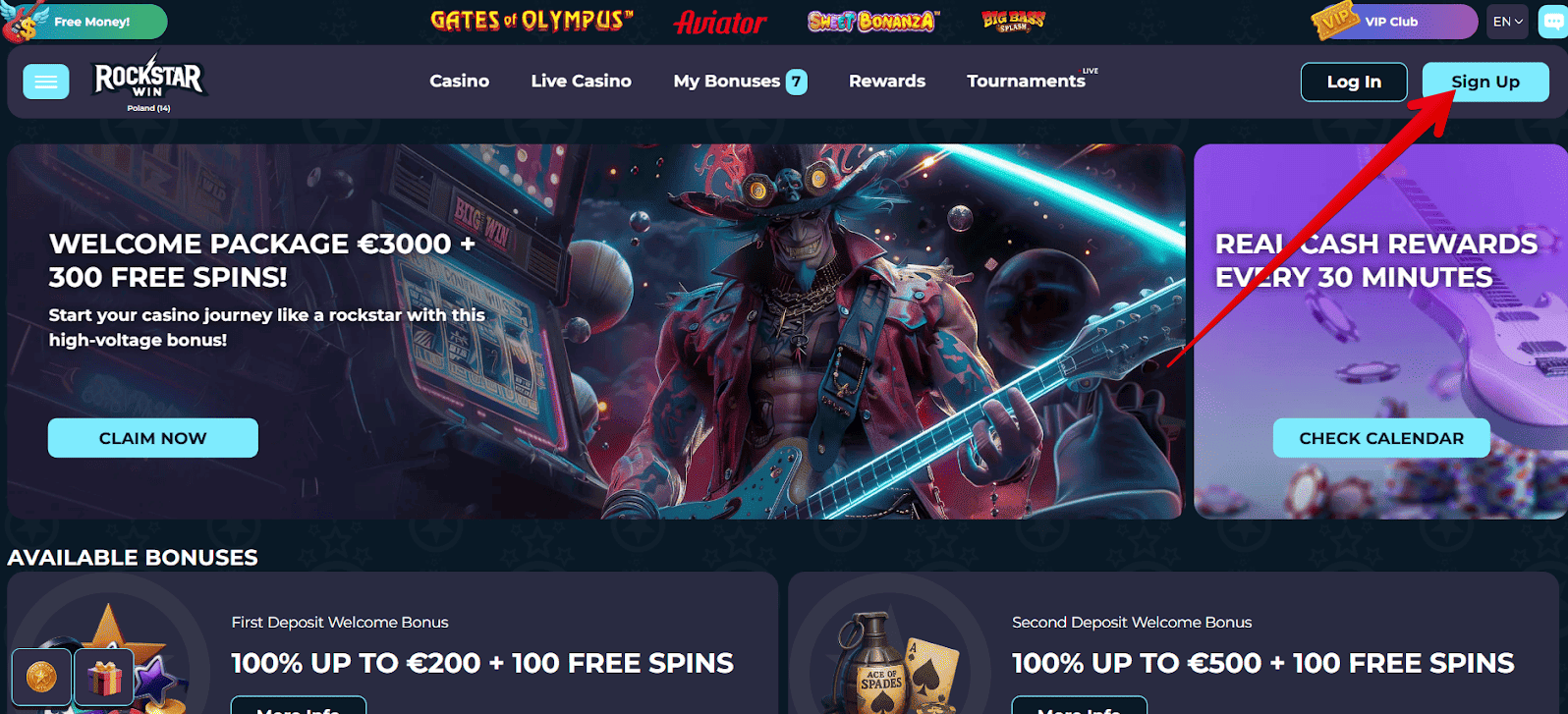 rockstarwin casino strona internetowa