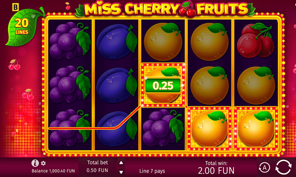 slot miss cherry fruits