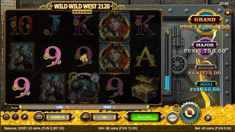 slot wild wild west the great train heist