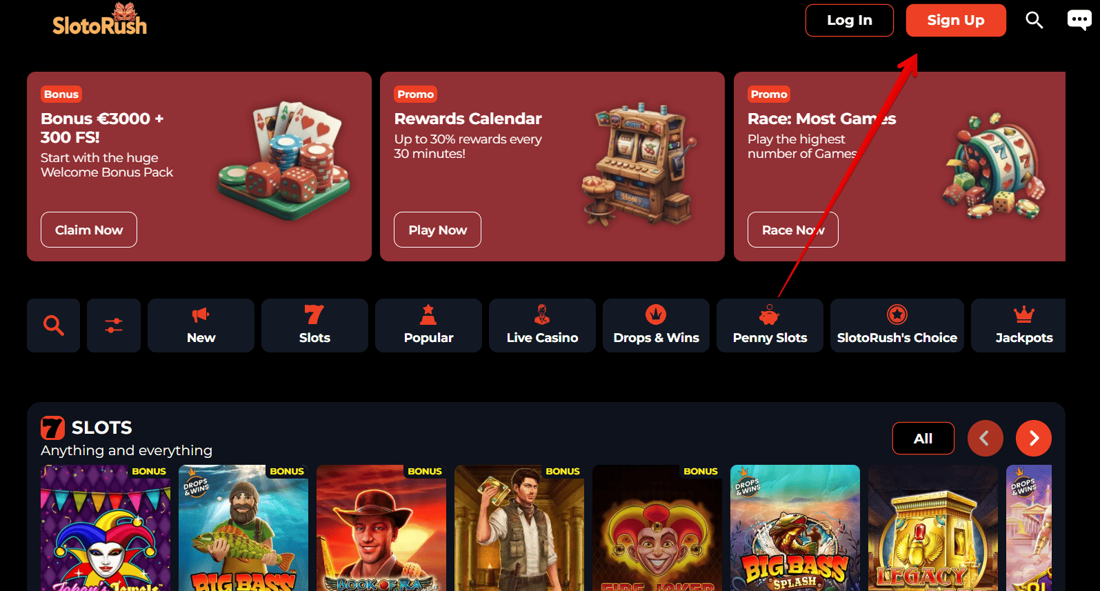 slotorush casino strona internetowa