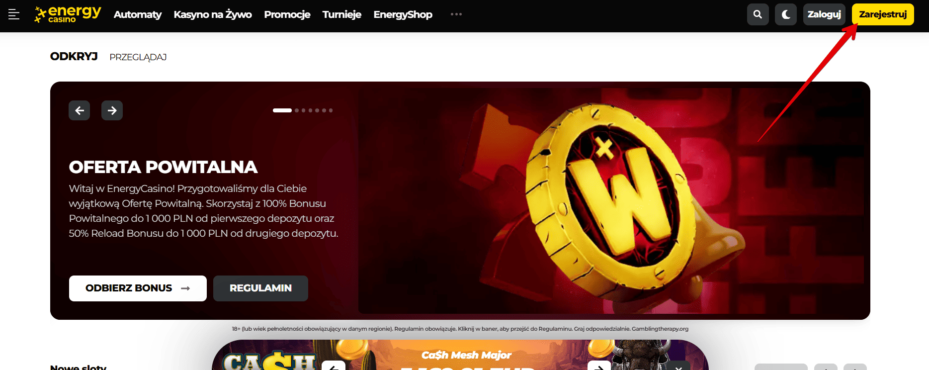 strona energy casino