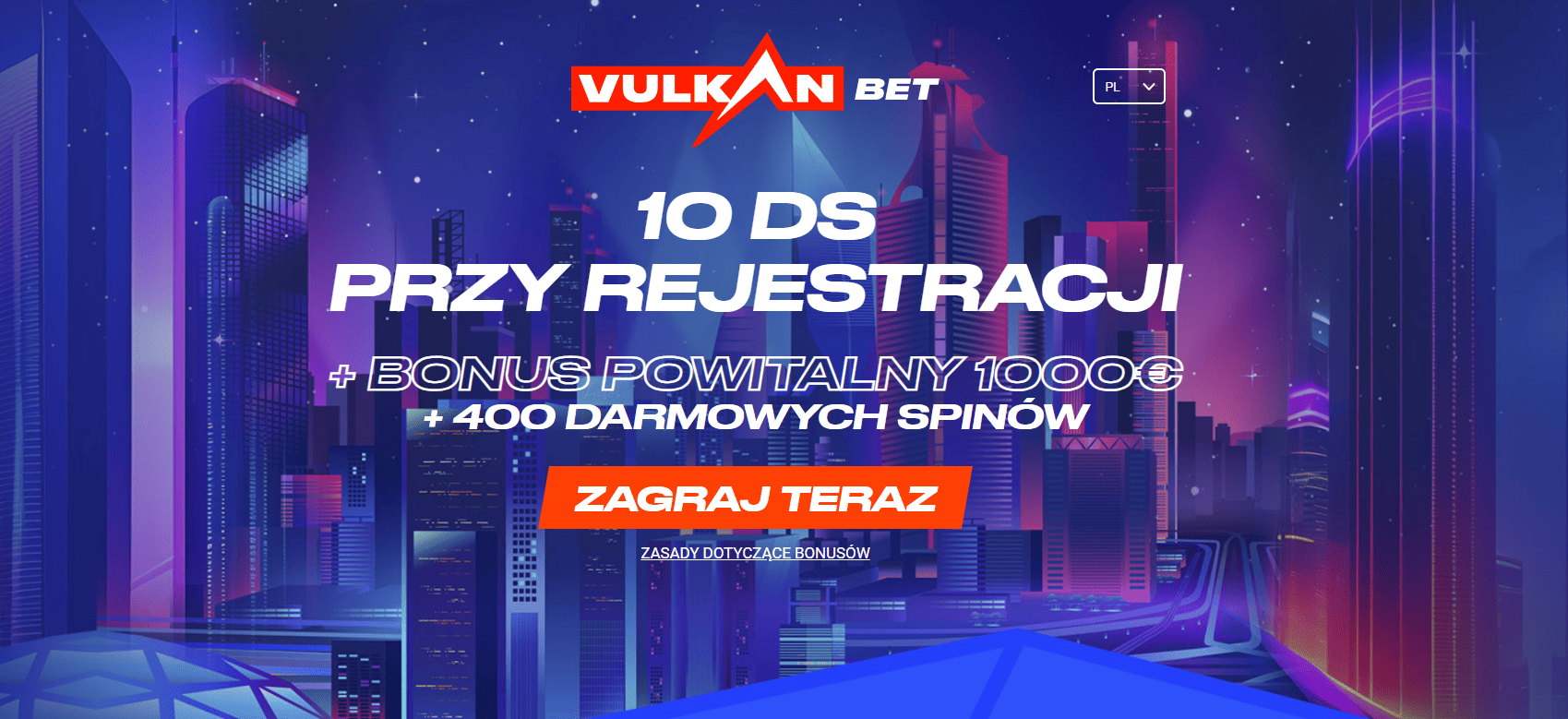 vulkan bet gratisowy bonus 10 ds na start