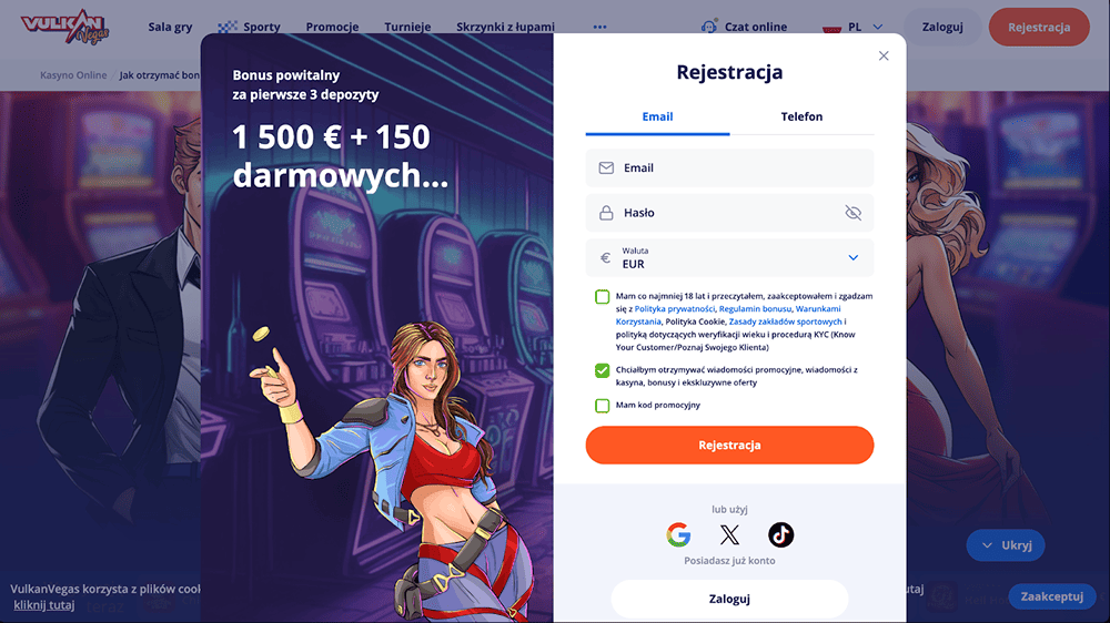 vulkan vegas casino rejestracja