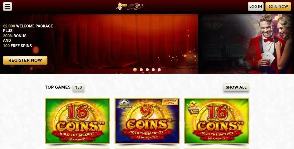 win unique casino strona